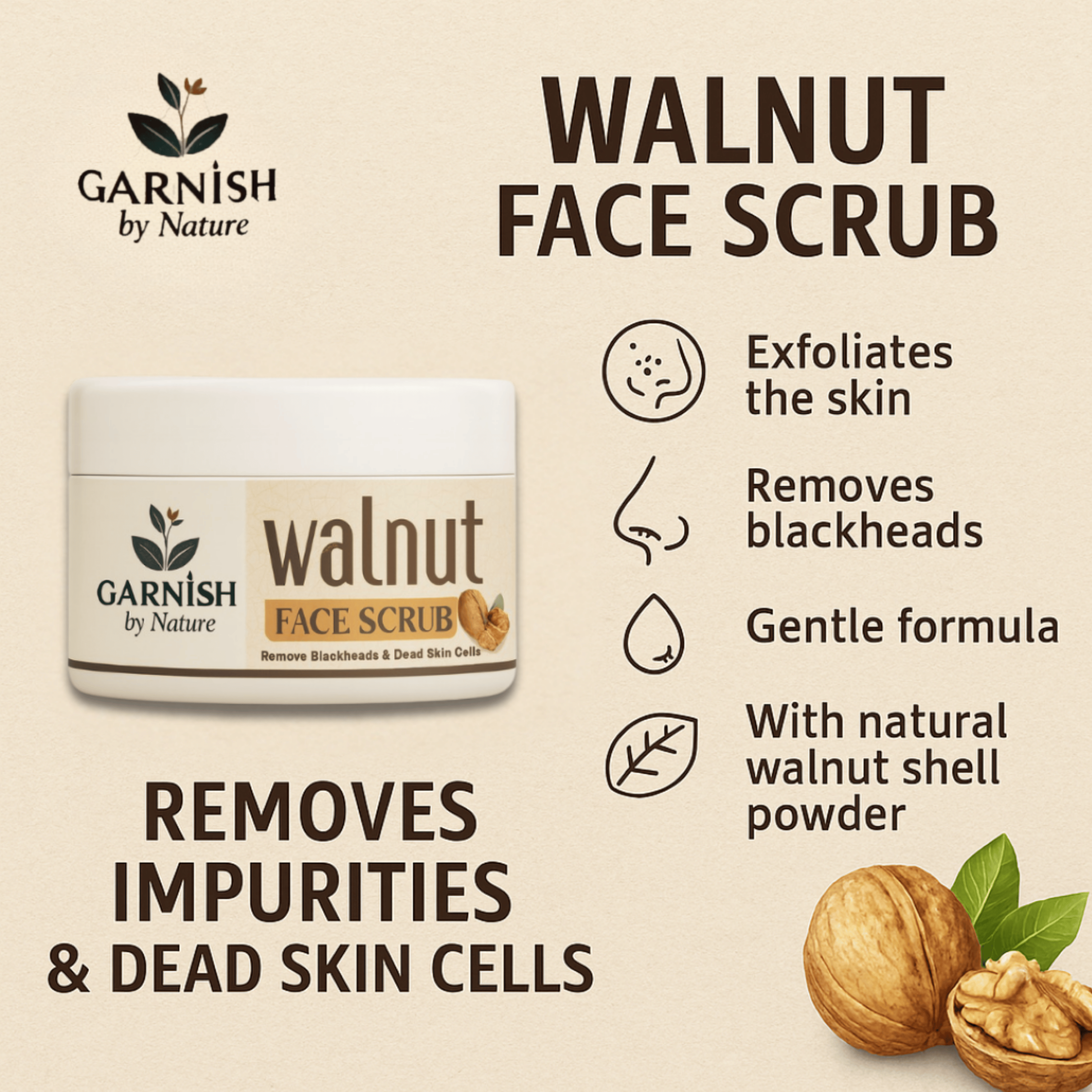 Walnut Face Scrub